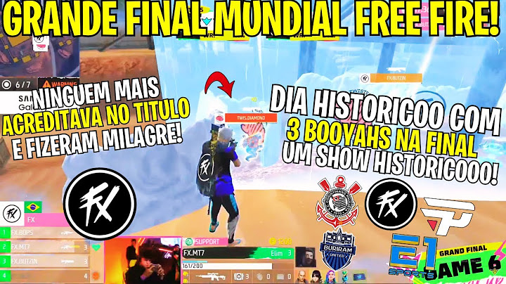 É CAMPEAOOOOOOOO! MEU DEUSS QUE FINAL FOI ESSA????  MUNDIAL DE FREE FIRE HSITORICOOO! FLUXOOOOOOOO!!
