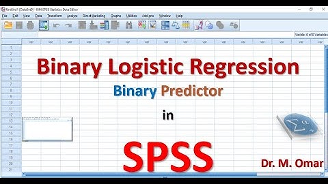 Binary logistic regression with binary predictor in SPSS