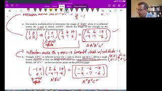 Information Math Apps HL Unit 9 Video 18: Transformation matrices practice problems 1 - 10 (Chapter 9.4) News