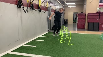 90 Rotational Hurdle Jumps w/ Bounce