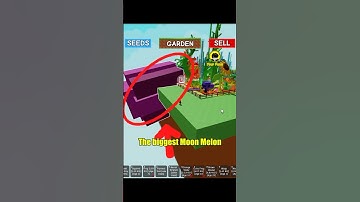 I stole the biggest moon melon in Grow a garden #roblox #growagarden