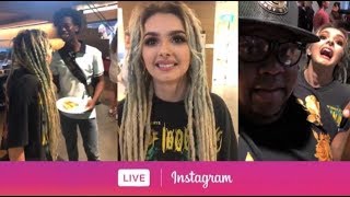 Zhavia Ward with Tim Johnson Jr, Saeed Renaud and more via Instagram Live. (July 26, 2018)