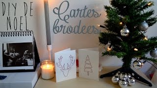 Diy Spécial Noël N5 Cartes De Voeux Brodées