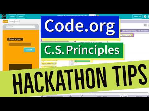 Code.org Hackathon Tutorial - How to Choose the Right Data and Lists For Your Project | Unit 6 CSP