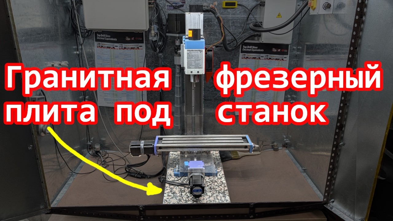 Ставим станок на гранитную плиту