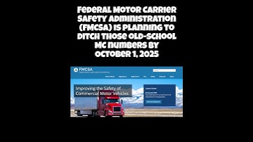 FMCSA is Eliminating MC Numbers in 2025! Here’s What You Need to Know! 🚛📢
