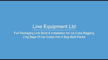 VFFS Ice Bagger - Single and Multipack Packaging Line