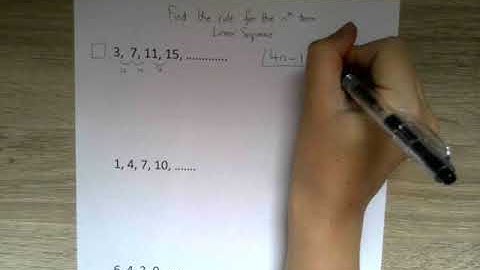 Linear Sequences - finding the nth term (GCSE Maths)