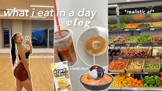 Download Lagu *realistic* what i eat in a day: workout with me, cheat meals, food \u0026 fitness journey chit chat! MP3