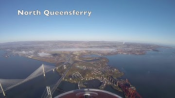 Microlight flight over the Queensferry Crossing and Forth Bridges