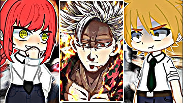 Chainsaw Man React to Ban // Tiktok // Gacha React