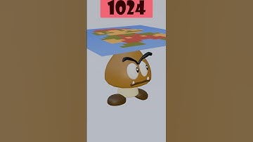 Goomba VS Mario - Cloth Simulation #blender #clothsimulation #3d #mariobros