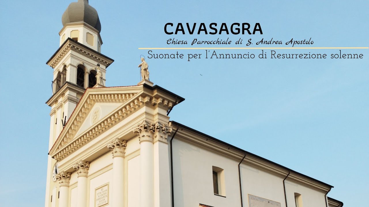 Campane di Cavasagra di Vedelago (TV) - Parr.ia di S. Andrea - Annuncio di Res.ne solenne (v.041)