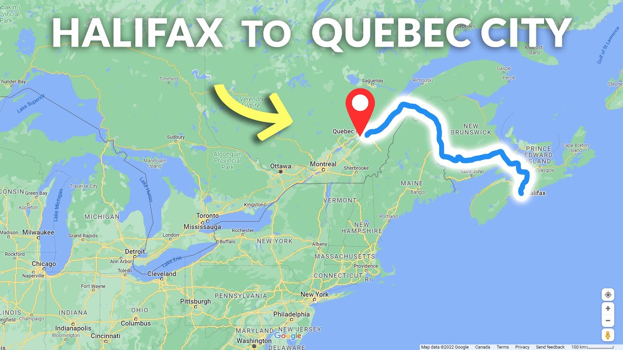 travel from halifax to quebec city