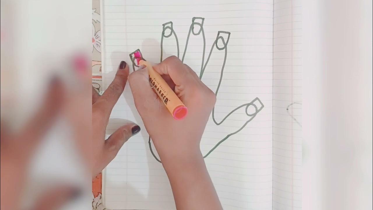 ਇੱਕ ਹੱਥ ਕਿਵੇਂ ਬਣਾਉਣਾ ਹੈ!How to make a hand art YouTube