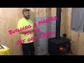 Making a simple DIY fireplace mantle for the off grid cabin #truoil #diyfireplacemantle #offthegrid
