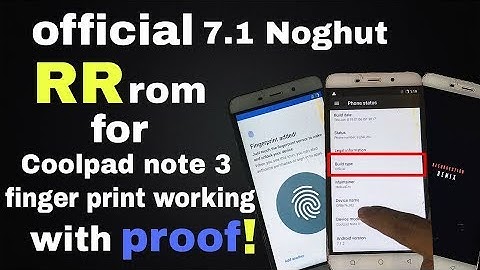 how to install official Resurrection Remix rr os / rr rom finger print working   coolpad note 3