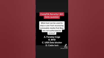 Comptia security+ 601 practice question! #certification technology