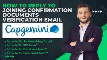 How to Reply to Capgemini Joining Email | How to Fill all forms | Latest #capgemini
