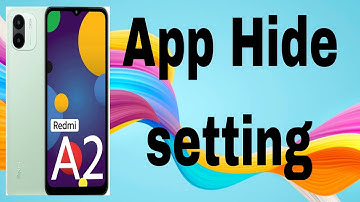 How to App Hide in Redmi A2 / Redmi A2 par  App hide setting
