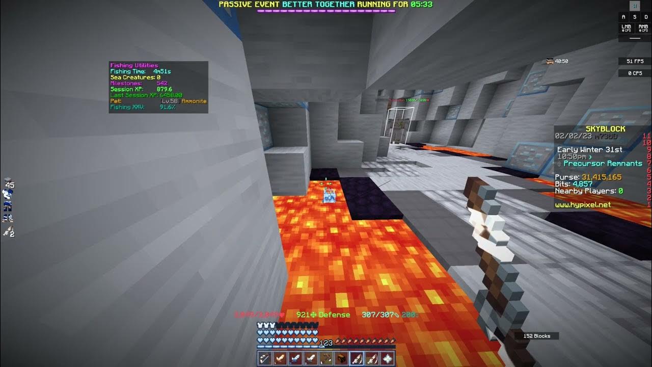 How to lava fish without a magma rod Hypixel skyblock YouTube