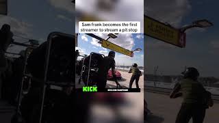 I was the first streamer to stream a pit stop live #samfrank #gt #car #racecar #pitstop #pit 