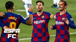 Espn fc's alejandro moreno and julien laurens assess barcelona's la
liga chances after their 1-0 win vs. espanyol. thinks it's a longshot
with barca ...