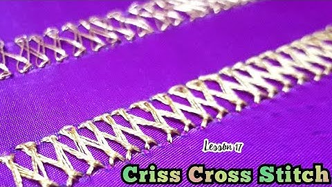 Aari Work Tutorial 17 | Criss Cross Stitch
