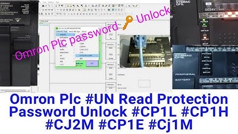 Omron Plc #UN Read Protection Password Unlock #CP1L #CP1H #CJ2M #CP1E #Cj1M