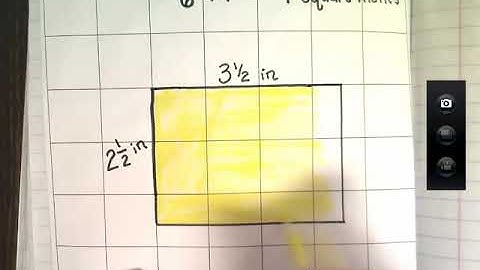 Journal Video for Area of Rectangles with Mixed Numbers