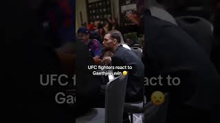 Reactions to Gaethje's win 😦 (via @ufcbrasil/X)