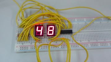 使用Arduino以及7447控制2個七段顯示器