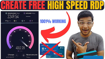 How To Create RDP | Get Free RDP/VPS | Create High-Speed RDP | Free RDP