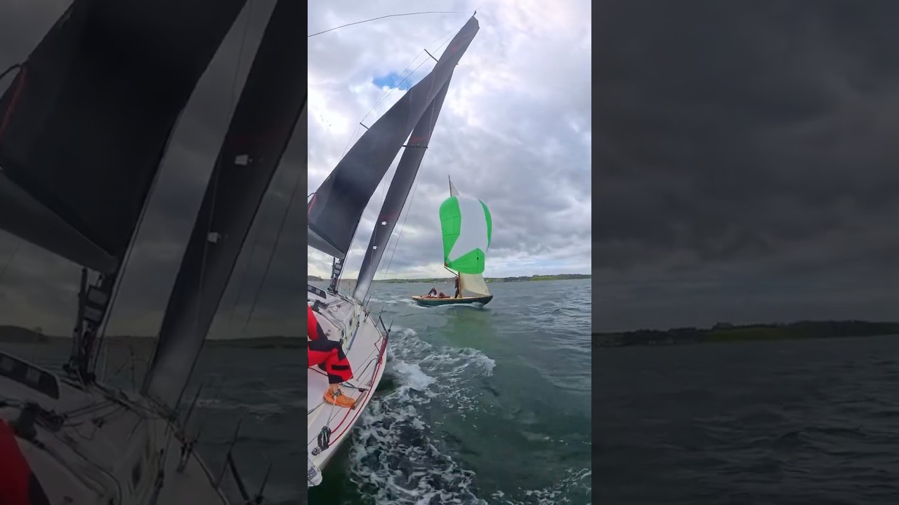 This is what real racing looks like ⛵️ #sailing #intense