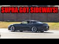 SUPRA DRIFTS, Old Man Destroys Clutch, and CAR CRASH at Car Meet! (Barbarossa Cars and Coffee)