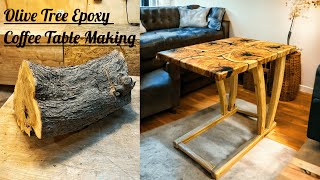 Making a Great Coffee Table with Olive Wood and Epoxy / Woodworking