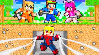 HUNTERS vs SUPERHERO SPEEDRUNNER in Minecraft!