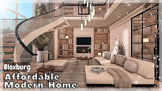 BLOXBURG: Affordable Modern Home Speedbuild (interior   full tour) Roblox House Build