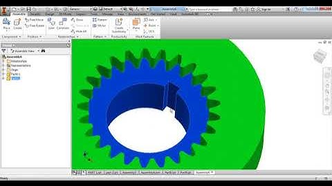 TUTORIAL 21  AUTODESK INVENTOR   HOW TO DESIGN CONCENTRIC INTERNAL GEAR