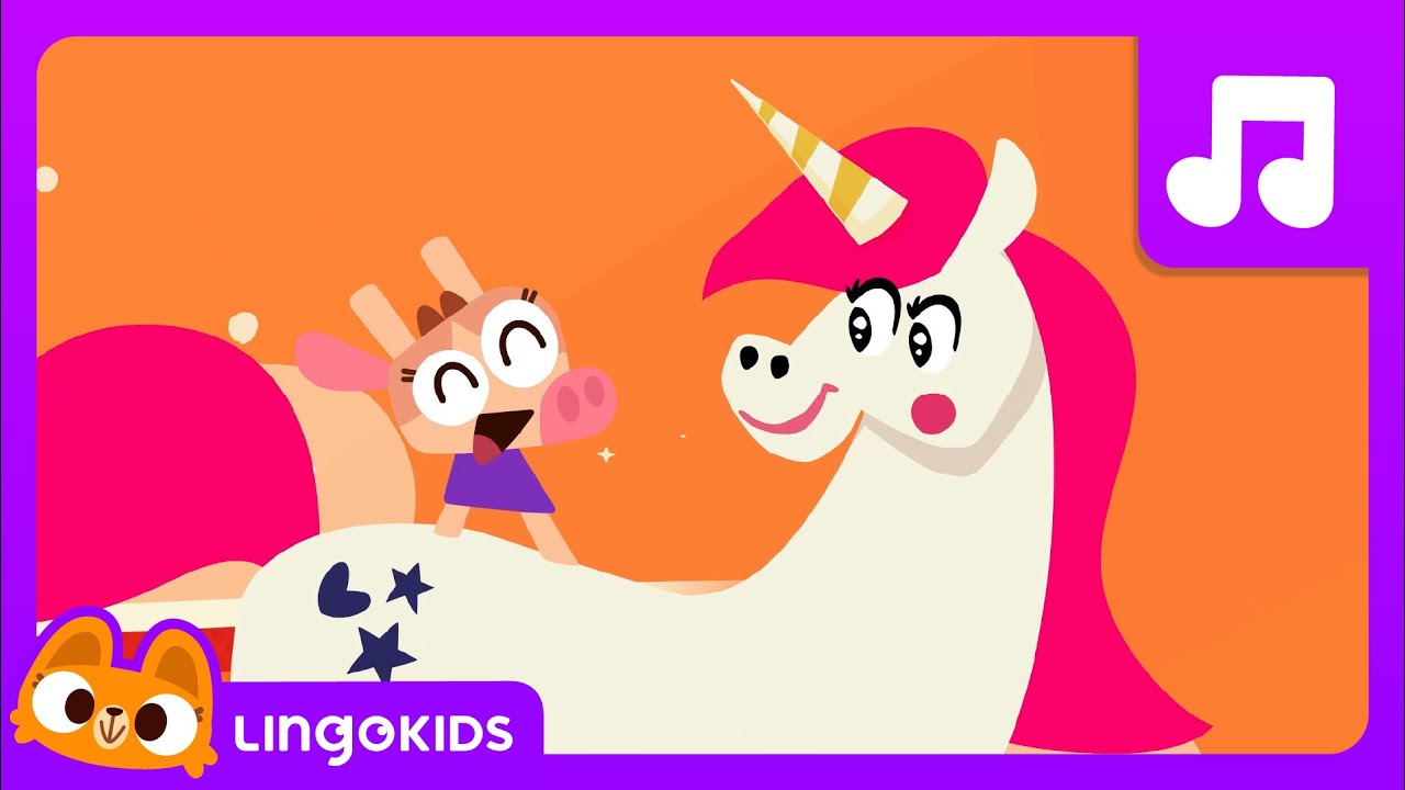 My UNICORN SONG 🦄🌈 Color song for Kids | Lingokids - YouTube
