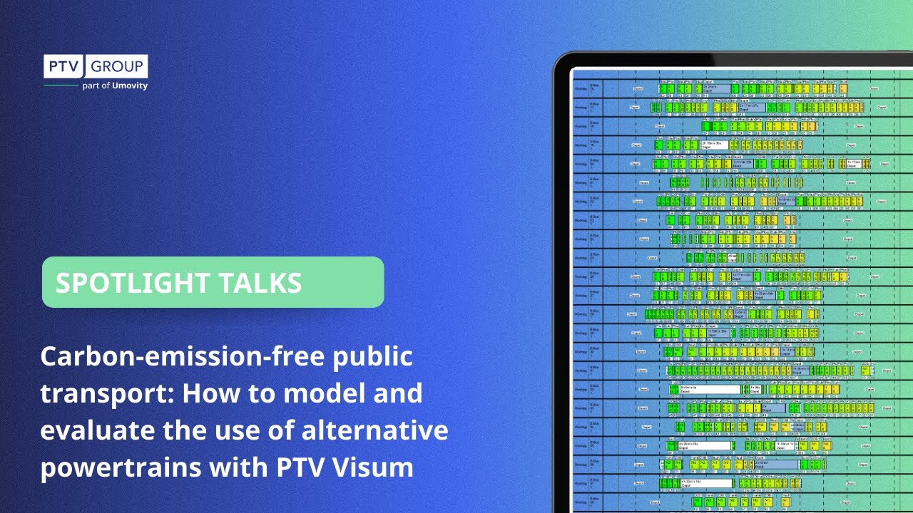 Spotlight Talks | PTV Visum | How to model and evaluate the use of ...