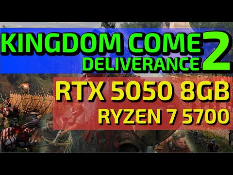 Náhled FPS testu hry Kingdom Come: Deliverance II na herním PC s RTX 5050 8GB a Ryzenem 7 5700