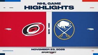 Nhl Highlights Hurricanes Vs. Sabres - November 23, 2025