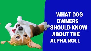What Dog Owners Should Know About the Alpha Roll