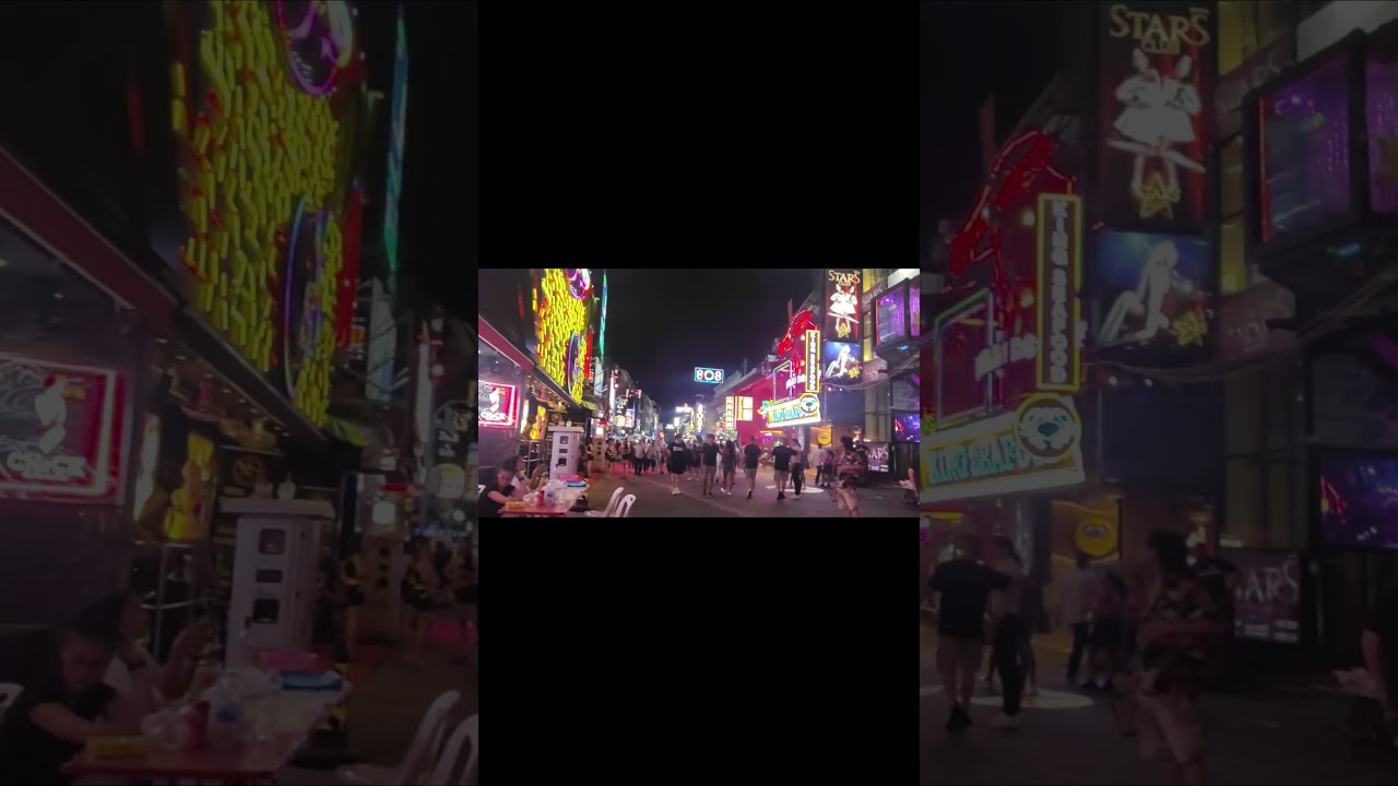 walking street in pattaya in thailand 