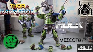 Mezco One:12 Collective GLADIATOR HULK Thor Ragnarok Figure Review & Comparison