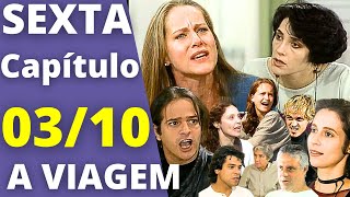 A VIAGEM Capítulo de hoje SEXTA 03/10 ESTELA REVELA PARA DINÁ QUE BIA ESTÁ DESAPARECIDA!