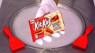 Невероятные булочки с пончиками и мороженым KitKat с шоколадной глазурью (ASMR)