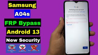 Final  Samsung A04S FRP Bypass New Security Android 13 | Without TalkBack | Adb Enable Failed Fix