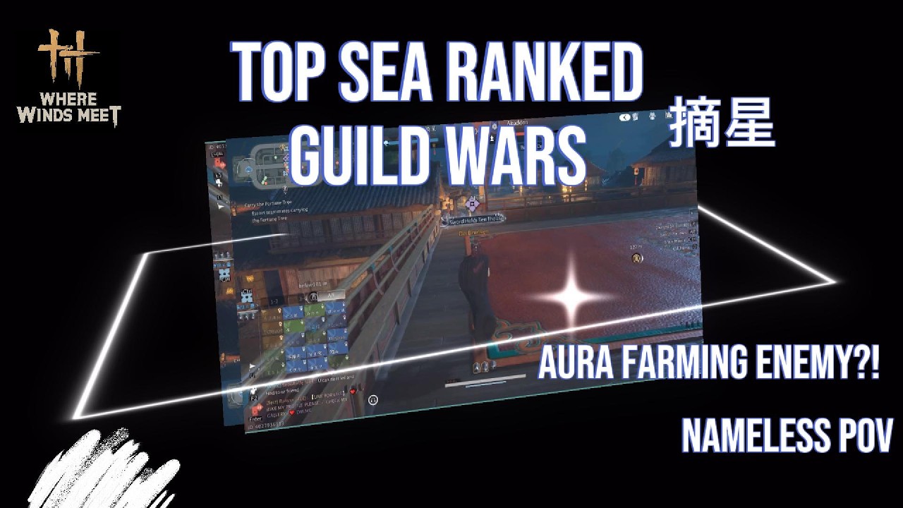 摘星 vs Abaddon Aura Farming Enemy Rank 2 Guild?!! T6 Nameless POV | Where Winds Meet - Guild Wars